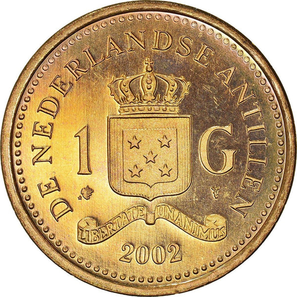 Netherlands Antillean Coin 1 Gulden | Queen Beatrix | KM37 | 1989 - 2013