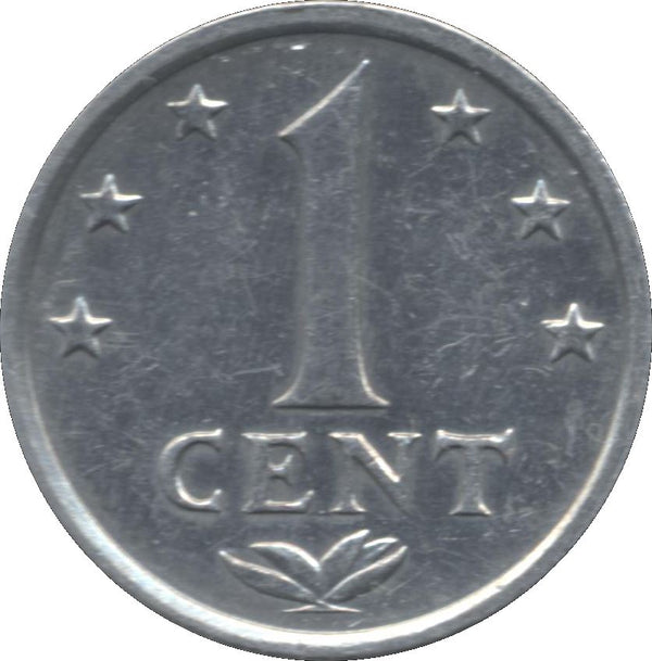 Netherlands Antilles 1 Cent Coin | Queen Juliana | Queen Beatrix | KM8a | 1979 - 1985