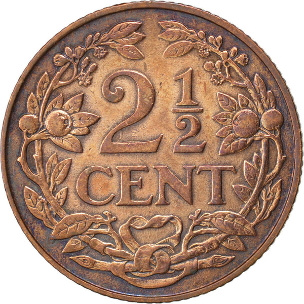 Netherlands Coin 2½ Cents | Queen Wilhelmina I | KM150 | 1912 - 1941