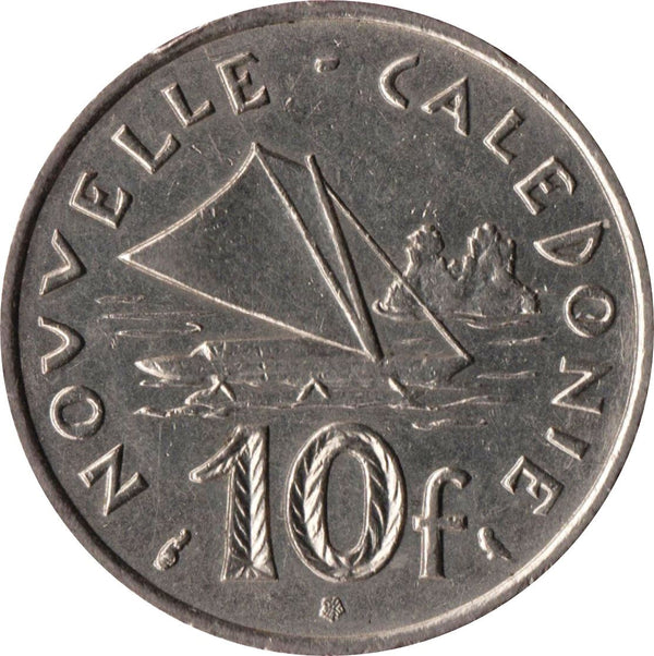 New Caledonia 10 Francs Coin 1967 - 1970 KM 5