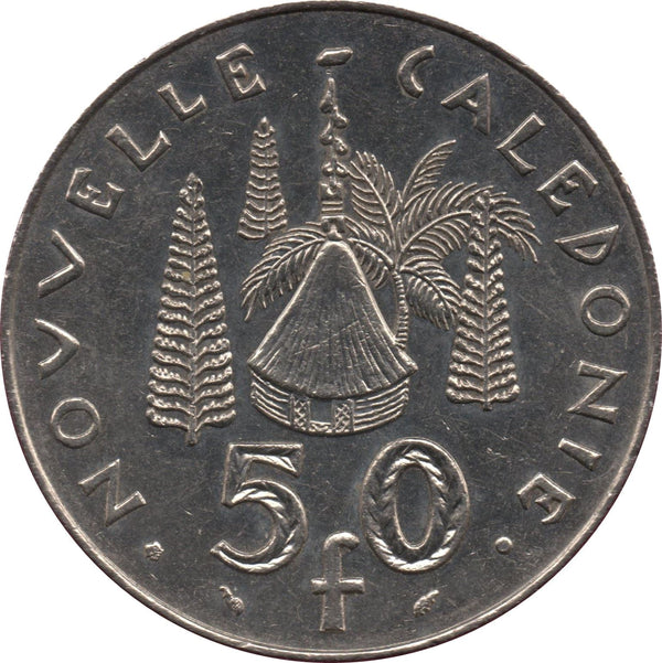 New Caledonia 50 Francs IEOM Coin 1972 - 2005 KM 13