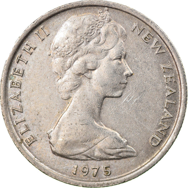 New Zealander 5 Cents Coin | Queen Elizabeth II | Tuatara Lizard | KM34 | 1967 - 1985
