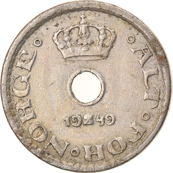 Norway 10 Ore Coin | Haakon VII | KM383 | 1924 - 1951