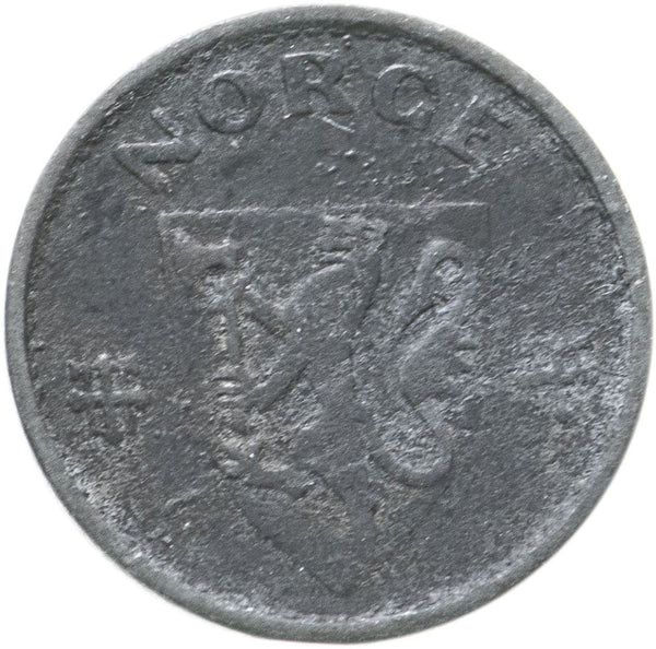 Norway 10 Ore Coin | Haakon VII WW2 German Occupation | KM389 | 1941 - 1945