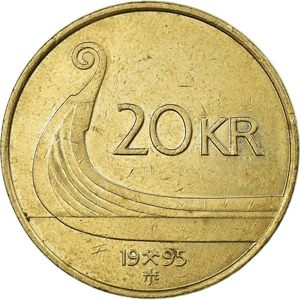 Norway | 20 Kroner Coin | Harald V | KM453 | 1994 - 2009