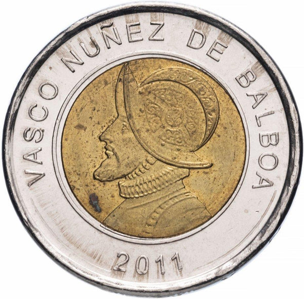 Panama 1 Balboa Coin | Vasco Nunez de Balboa | KM141 | 2011 - 2019