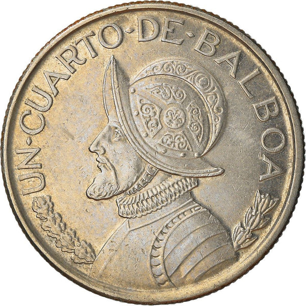 Panama 1/4 Balboa Coin | Vasco Nunez de Balboa | KM128 | 1996 - 2019