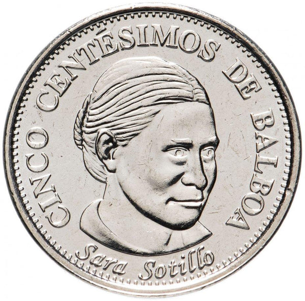 Panama 5 Centesimos Coin | Sara Sotillo | KM133 | 2001 - 2019