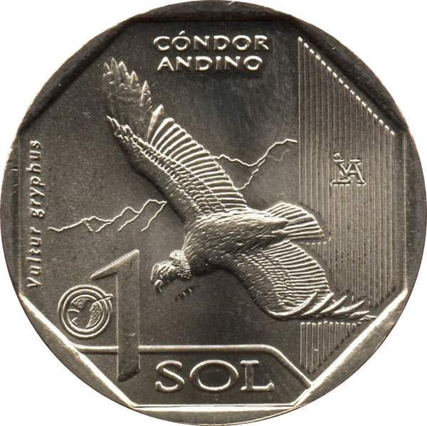 Peru | 1 Sol Coin | Andean Condor | KM405 | 2017
