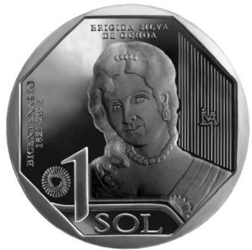 Peru | 1 Sol Coin | Brigida Silva de Ochoa | UC114 | 2020