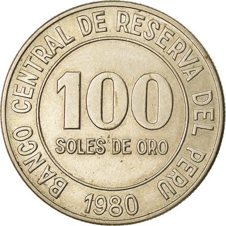 Peru 100 Soles de Oro Coin | KM283 | 1980 - 1982