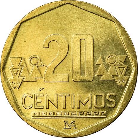 Peru 20 Céntimos Coin | KM306.4 | 2001 - 2021