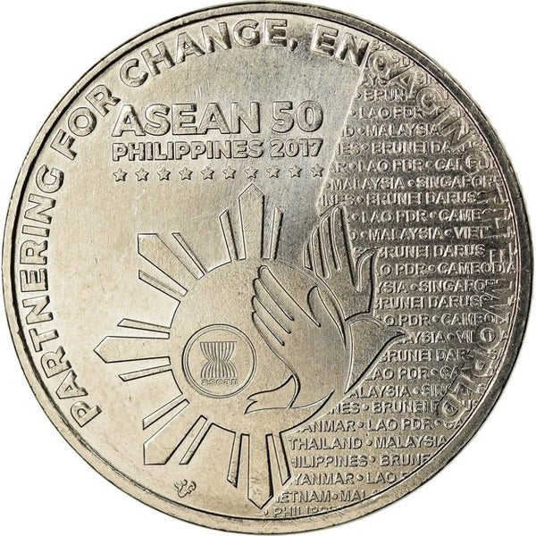 Philippines 1 Piso Coin | ASEAN Chairmanship | 2017 | KM301 | 2017