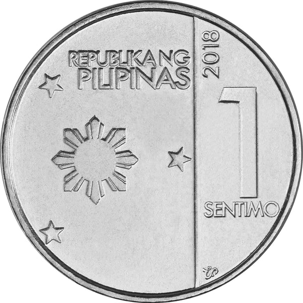 Philippines 1 Sentimo Coin | New Generation Currency | KM297 | 2017 - 2019