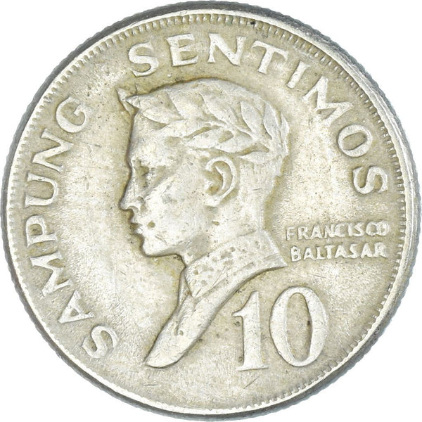 Philippines 10 Sentimos | KM198 | 1967 - 1974