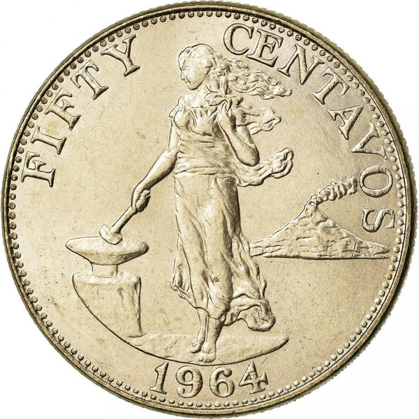 Philippines 25 Centavos Coin | KM189 | 1958 - 1966