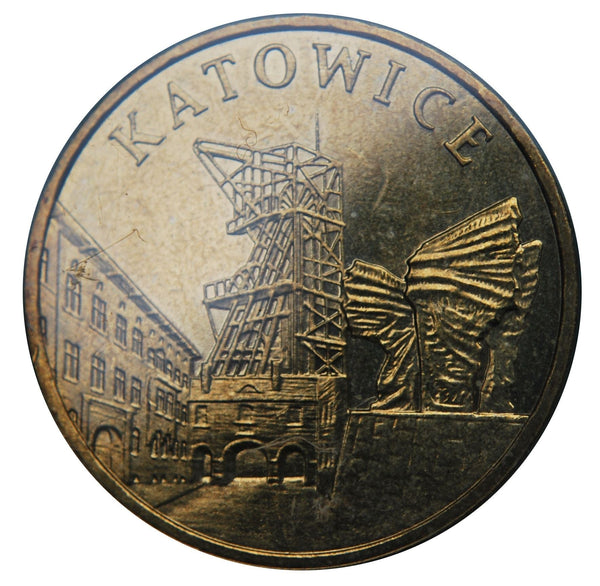Poland | 2 Zlote Coin | Katowice | Factory | Eagle | KM761 | 2010