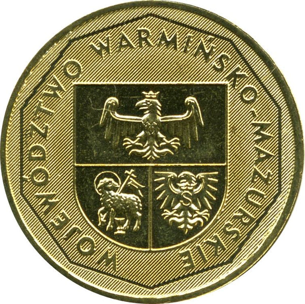 Poland | 2 Zlote Coin | Warmian-Masurian Voivodeship | KM614 | 2005