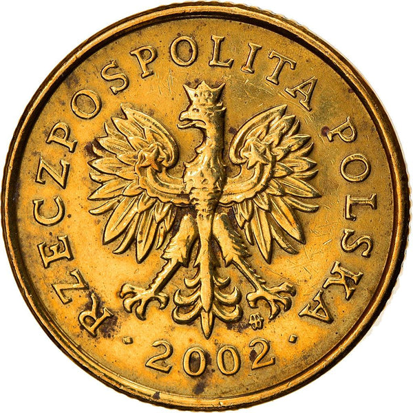 Poland 5 Groszy Coin | Oak Leaves | Polish White Eagle | KM278 | 1990 - 2014