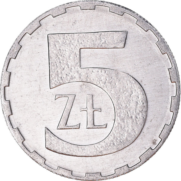 Poland | 5 Zlotych Coin | Eagle | KM81.3 | 1989 - 1990