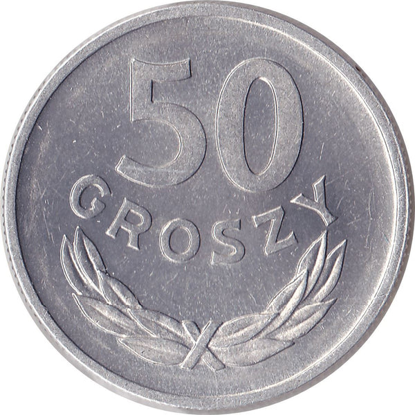 Poland | 50 Groszy Coin | Eagle | KM44a | 1949