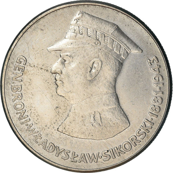 Poland | 50 Zlotych | General Wladyslaw Sikorski | Polish Eagle | 1981