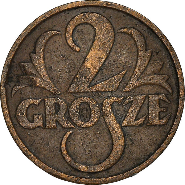 Polish 2 Grosze Coin | Eagle | Poland | 1925 - 1939