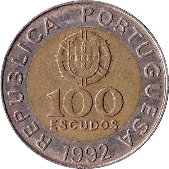 Portugal Coin Portuguese 100 Escudos | Pedro Nunes | KM645 | 1989 - 2001