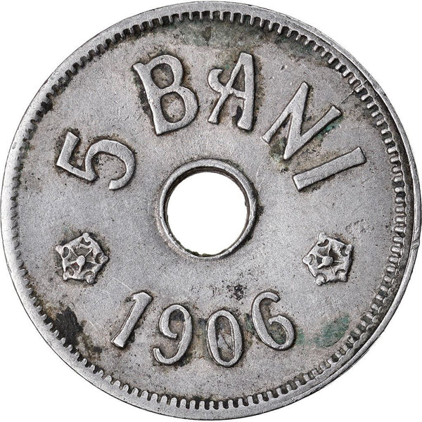 Romania | 5 Bani Coin | King Carol I | Crown | KM31 | 1905 - 1906