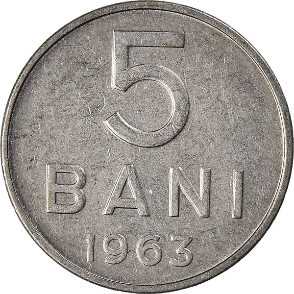 Romania Coin | 5 Bani | Ribbon | KM89 | 1963