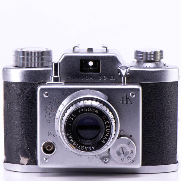 Samoca 35 III Camera | Anastigmat 50mm f3.5 lens | White | Japan | 1955