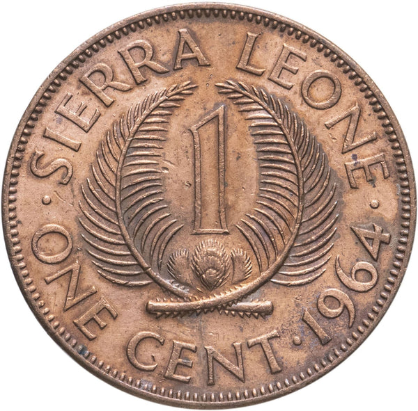 Sierra Leone 1 Cent Coin | Sir Milton Margai | KM17 | 1964
