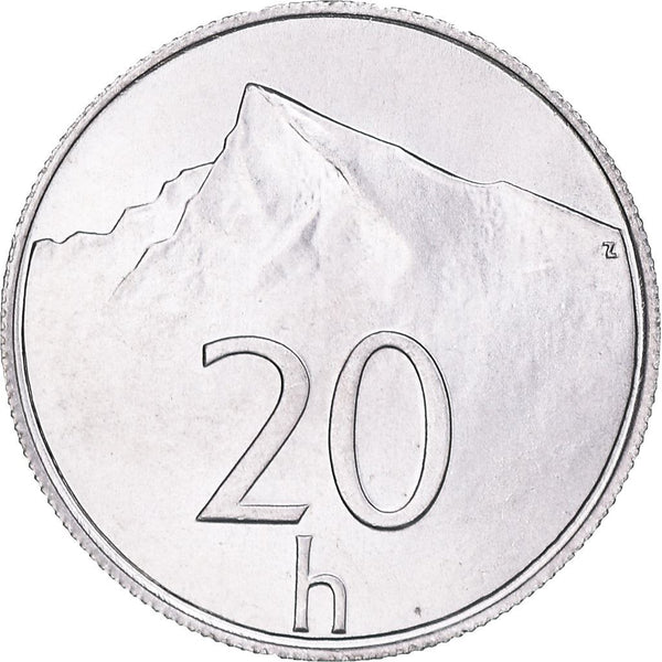 Slovakia | 20 Halierov Coin | National Mountain Krivan | KM18 | 1993 - 2003