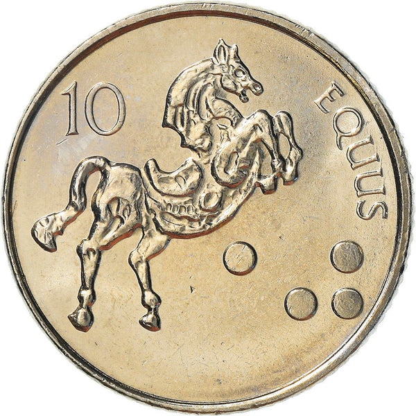 Slovenia 10 Tolarjev Coin | Horse | KM41 | 2000 - 2006