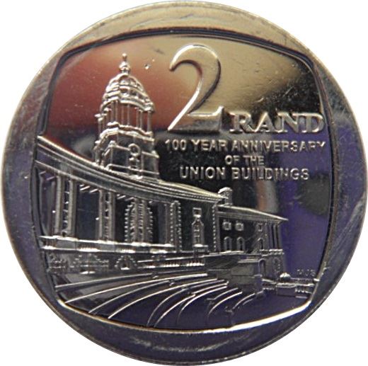 South Africa 2 Rand Union Buildings Coin KMUC100 2013