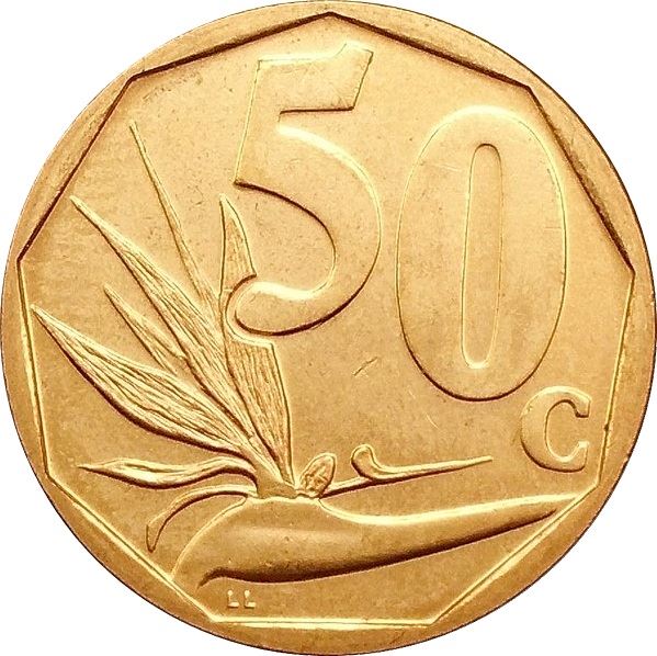 South Africa 50 Cents Afrika Borwa - Aforika Borwa Coin KMUC16 2015