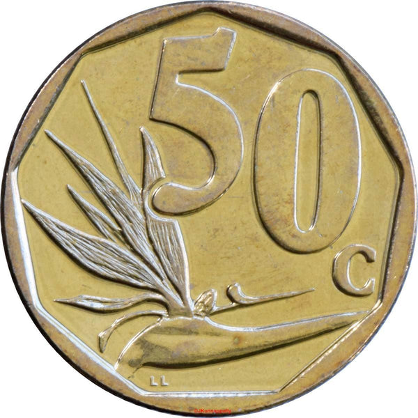 South Africa 50 Cents Coin | South Africa - Afrika-Dzonga | 2013