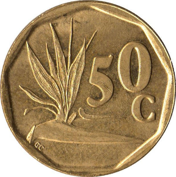 South Africa 50 Cents SUID-AFRIKA - SOUTH AFRICA Coin KM137 1990 - 1995