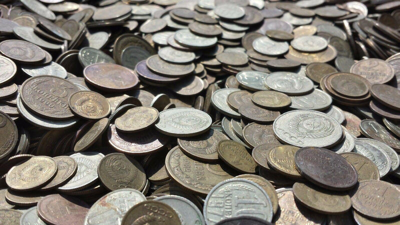 Soviet Russia | Mixed Kopek Coins | Lot of 4 Pounds (4 Lbs, 1.8 Kg) | USSR | CCCP | 1961-1991
