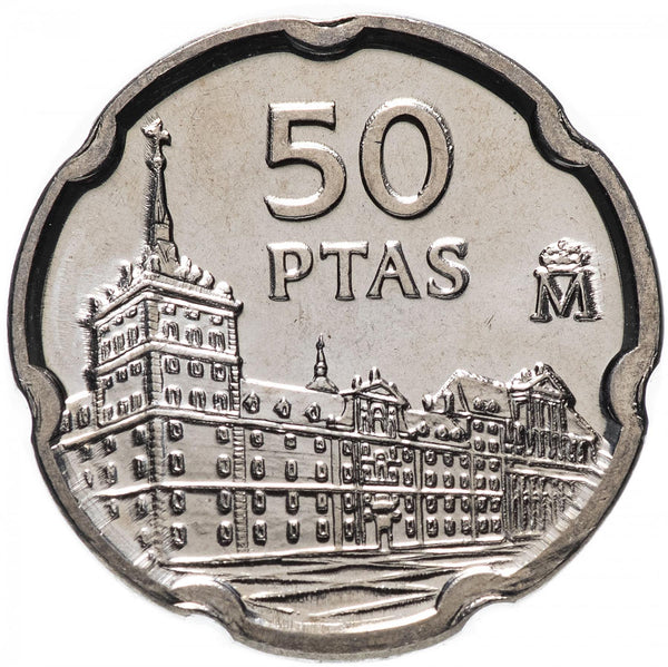 Spain 50 Pesetas Juan de Herrera Coin KM985 1997