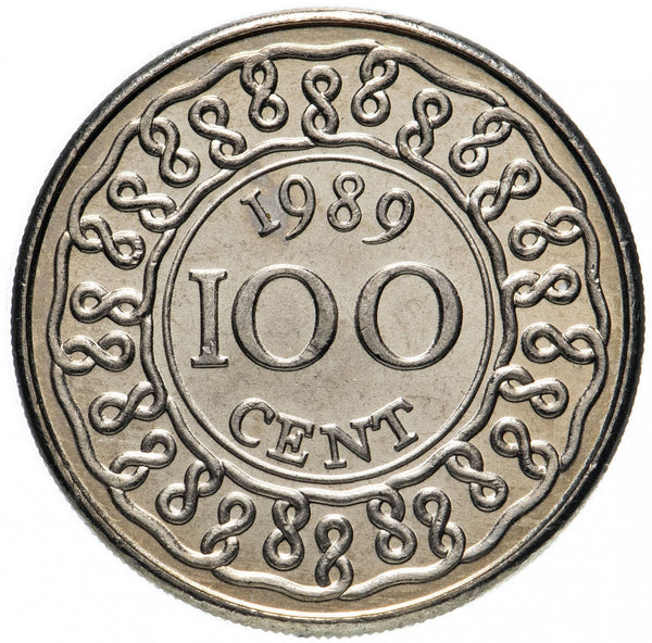 Suriname 100 Cents Coin | KM23 | 1987 - 2017