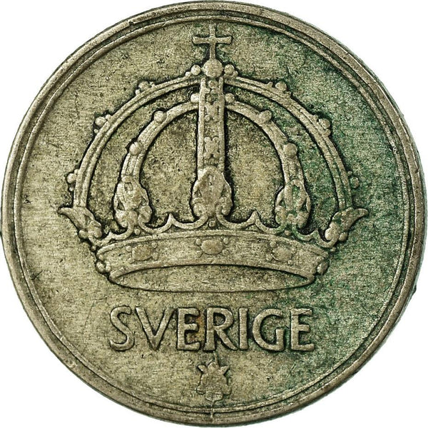 Swedish Coin 10 Ore Coin | King Gustaf V | Sweden | 1942 - 1950