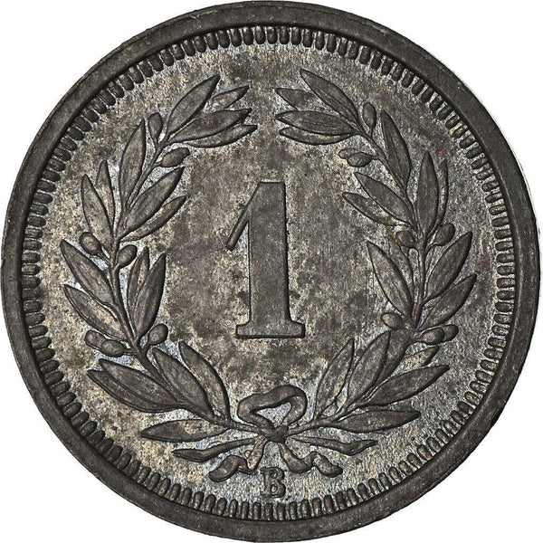 Switzerland Coin Swiss 1 Rappen | Hat | Feather | KM3a | 1942 - 1946