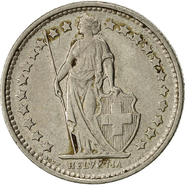 Switzerland Coin Swiss ½ Franc | Helvetia | KM23a | 1968 - 2021