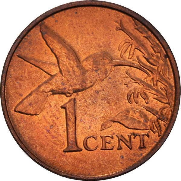 Trinidad and Tobago 1 Cent Coin | Hummingbird | KM29 | 1976 - 2016