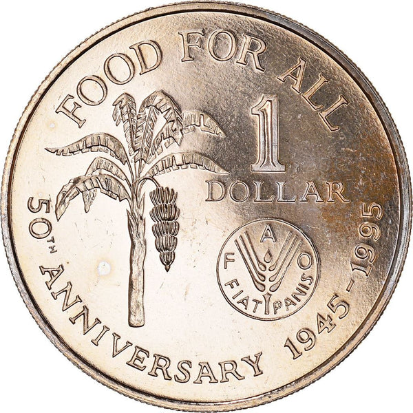 Trinidad and Tobago 1 Dollar Coin | FAO | Banana | KM61 | 1995 - 1999