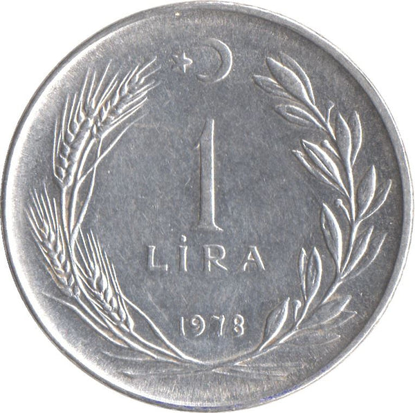 Turkey | 1 Lira Coin | 1967 - 1980