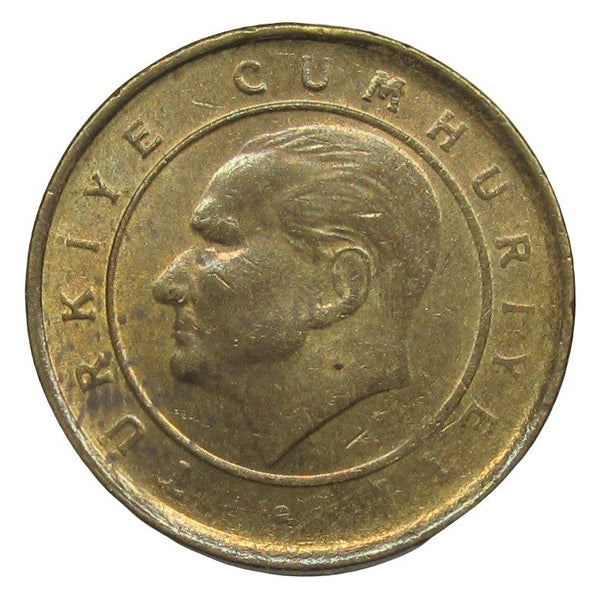 Turkey Coin Turkish 1 Yeni Kurus | President Mustafa Kemal Ataturk | Moon Star | KM1164 | 2005 - 2008