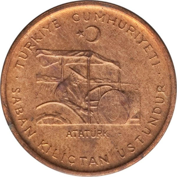Turkey Coin Turkish 10 Kurus | FAO | President Mustafa Kemal Ataturk | KM898 | 1971 - 1974