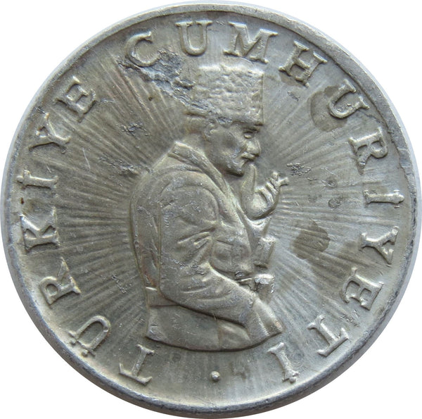 Turkey Coin Turkish 10 Lira | President Mustafa Kemal Ataturk | Kocatepe Mosque | KM945 | 1981